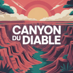 illustration canyon du diable décor naturel spectaculaire
