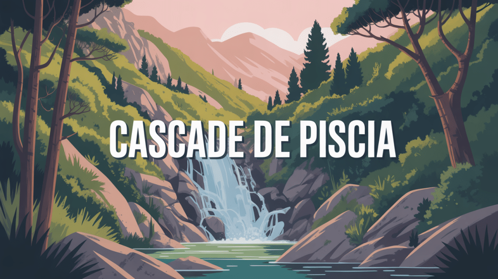 vue globale cascade de piscia corse