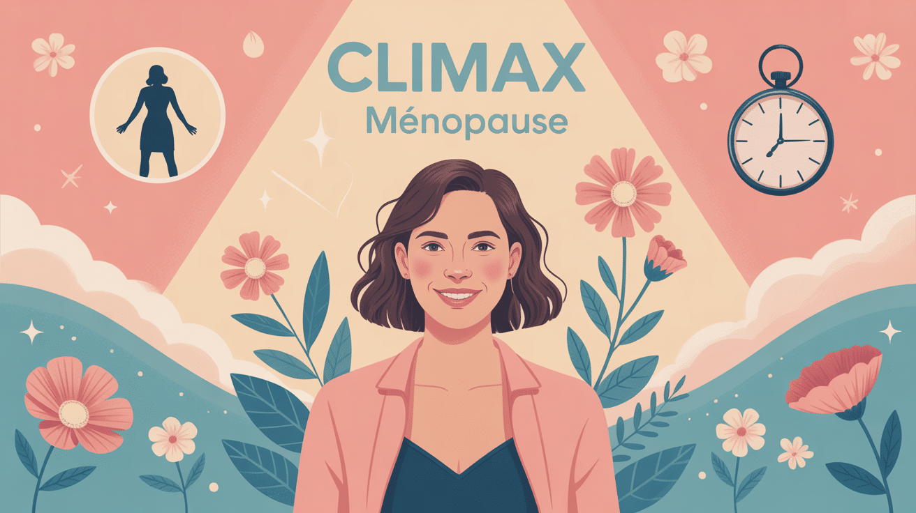 climax ménopause avis forum illustration femme et symboles