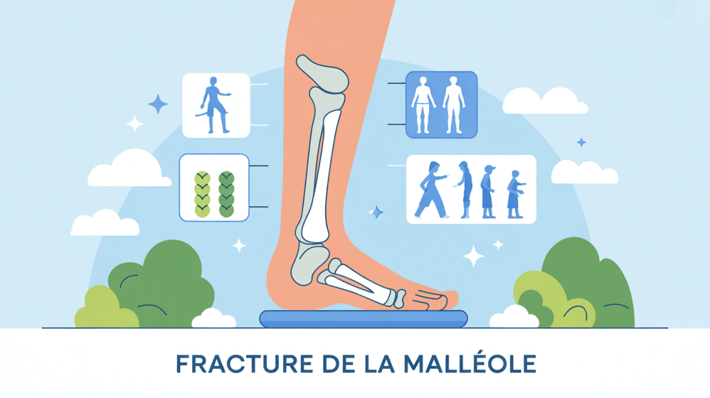 illustration recuperation combien de temps pour marcher apres fracture malleole