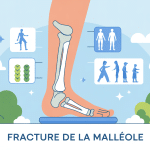 illustration recuperation combien de temps pour marcher apres fracture malleole