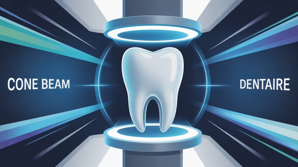 con beam dentaire mâchoire vue 3D rayons X