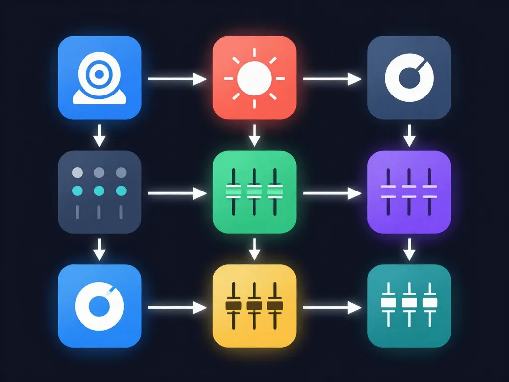 diagramme technique cooking son mixage audio