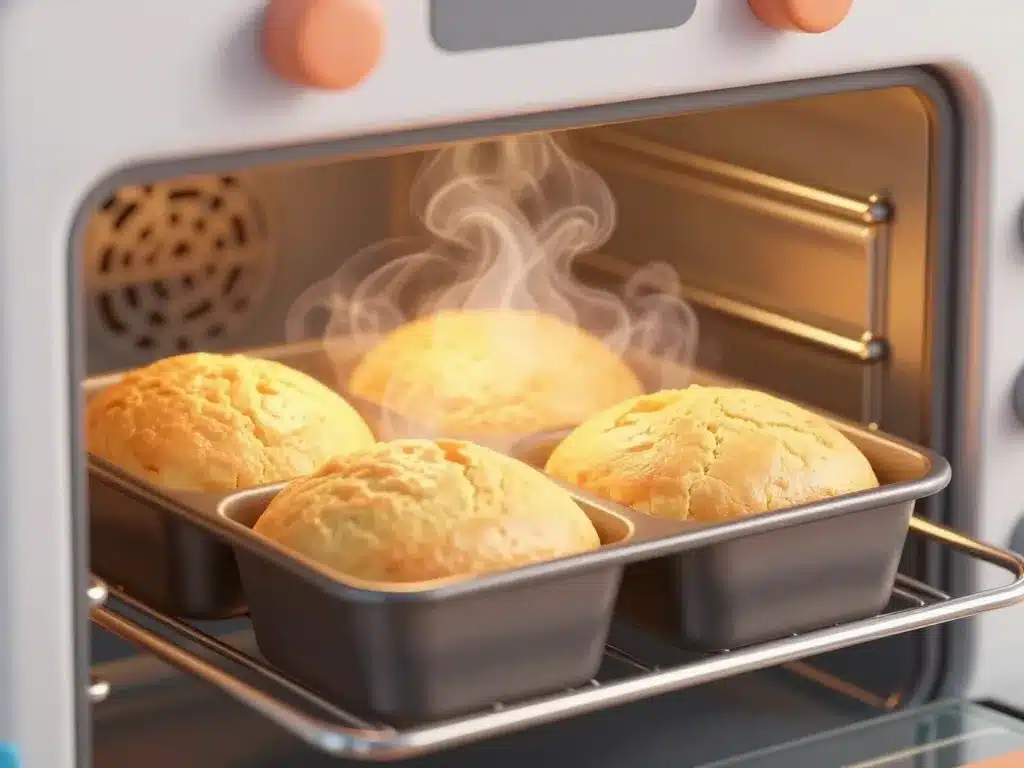 cake banane chocolat moelleux en cuisson dans le four