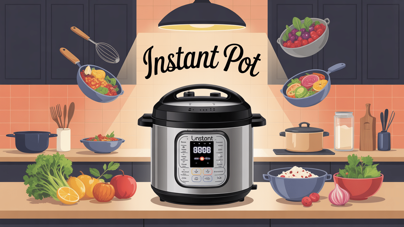 instant pot sur plan de travail cuisine moderne