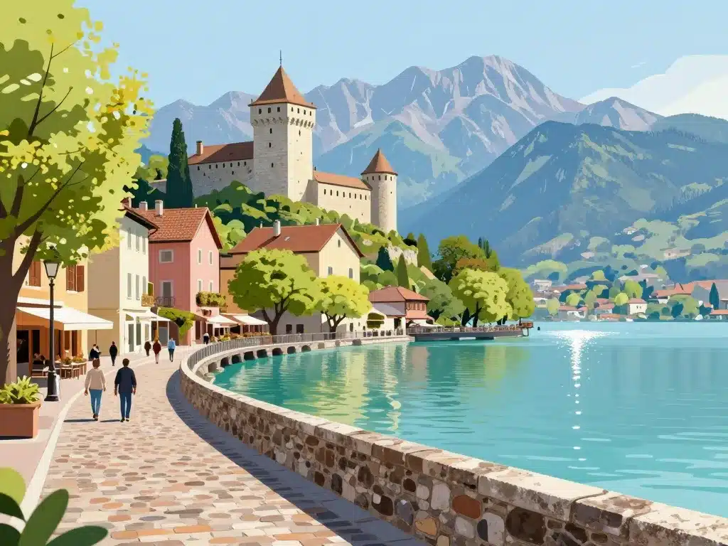 Itinéraire visiter Annecy en 1 jour rues canaux lac