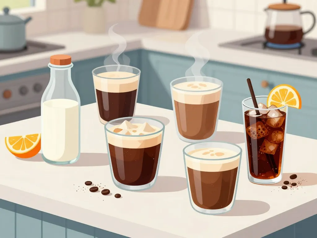 cocktails kahlua and boissons simples sur comptoir