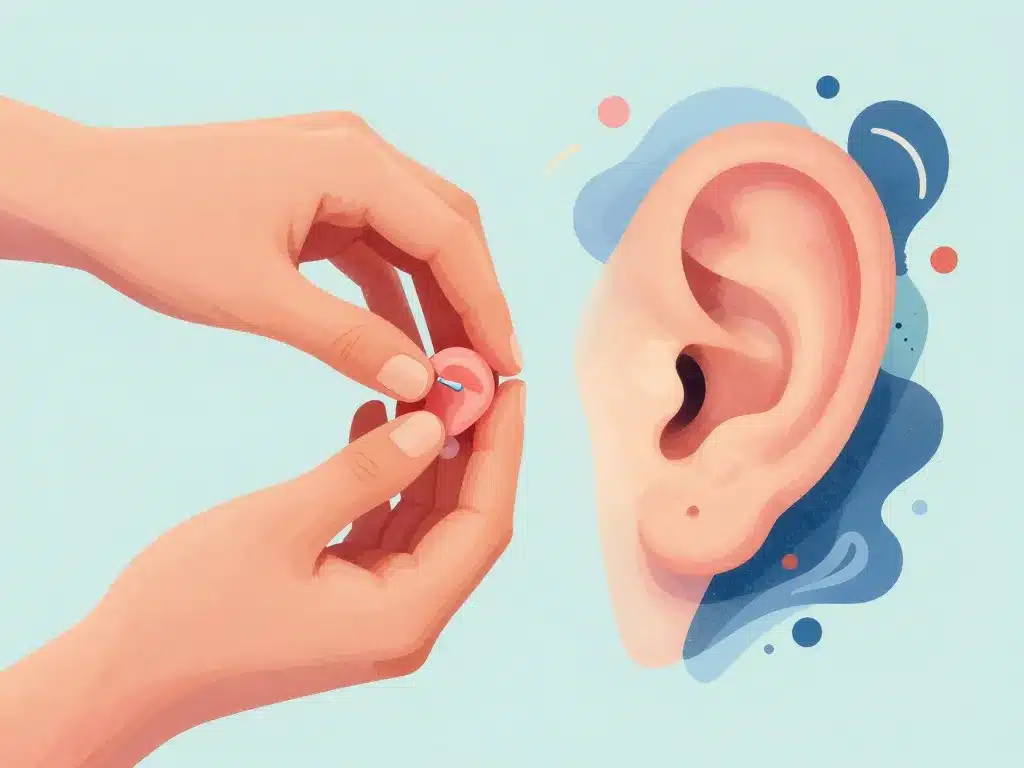 illustration lobes oreille soins et réparation