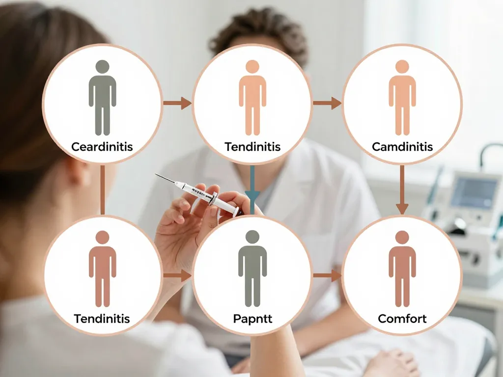 mésothérapie tendinite schéma protocole séance micro-injections