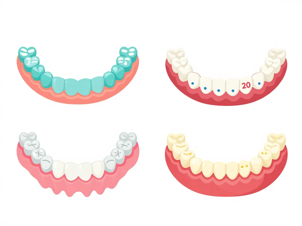 Comparatif numero des dents adulte enfant