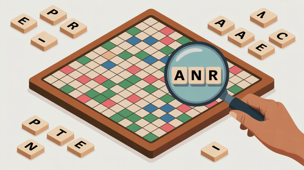 illustration plateau scrabble paaner loupe