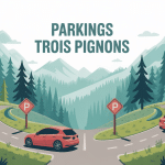 illustration parking des trois pignons accès forêt