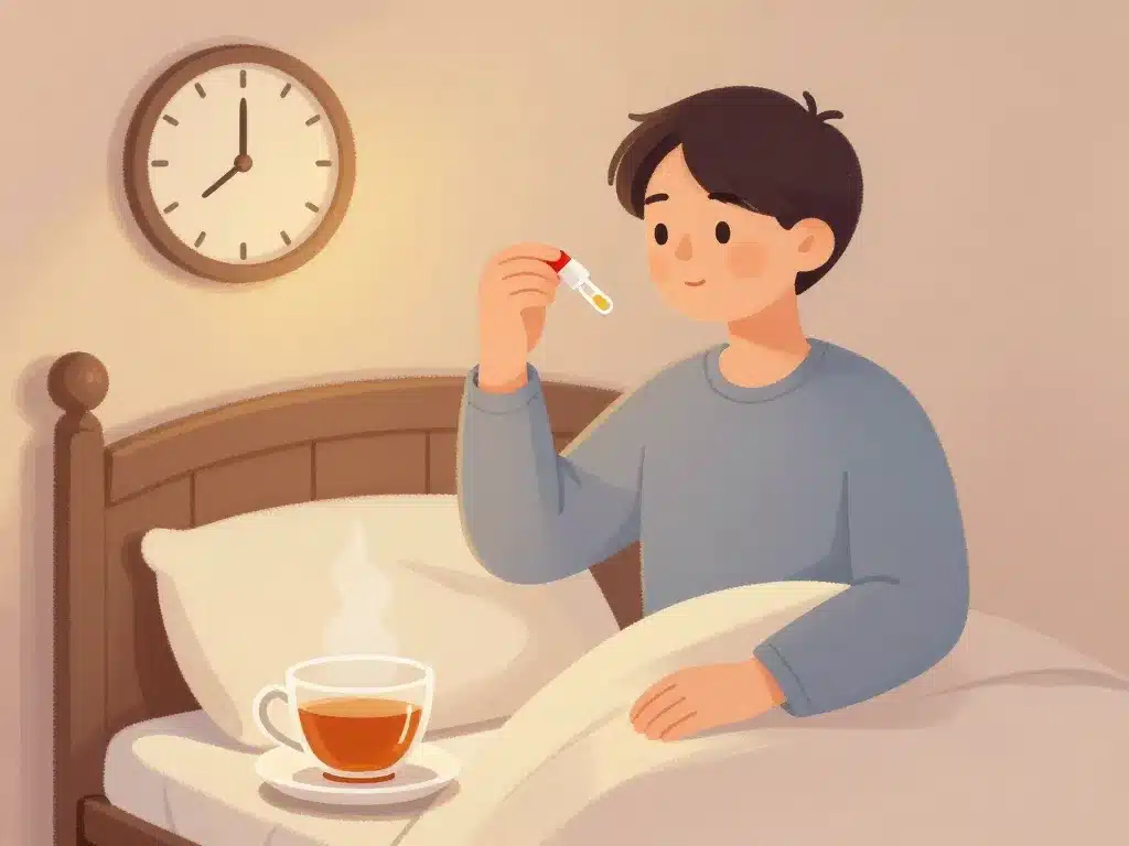 illustration routine prise passiflora composé usage quotidien