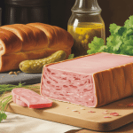 terrine de paté de campagne avec pain campagne et cornichons