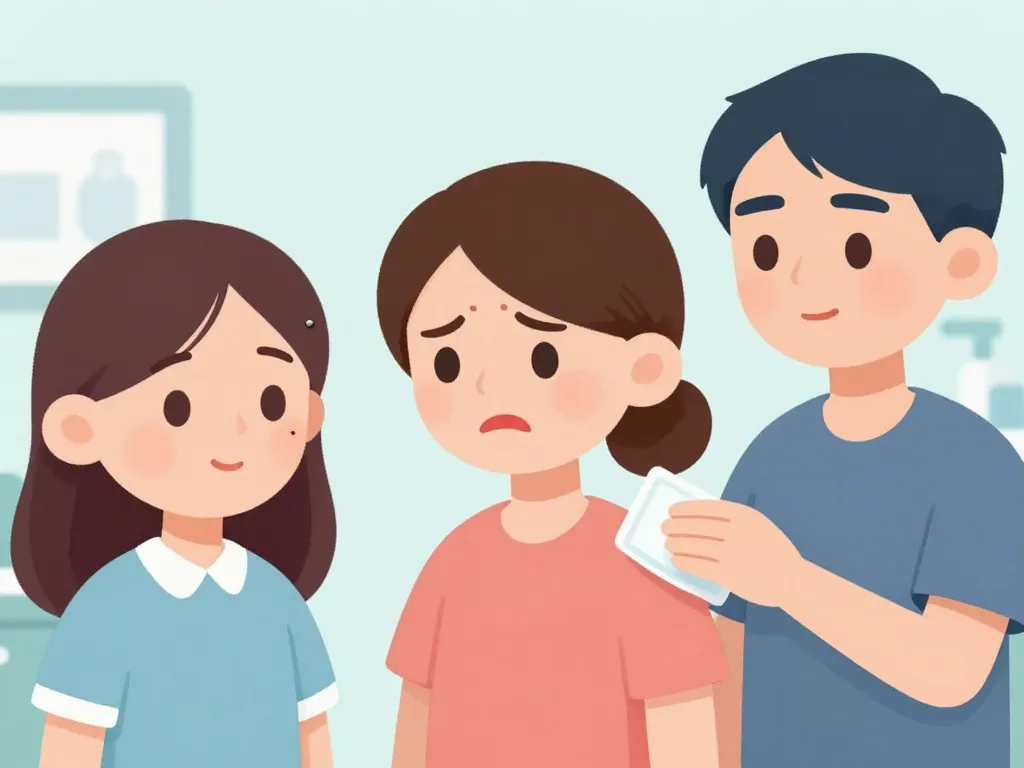 scène de piercing et soins du lobe des oreilles