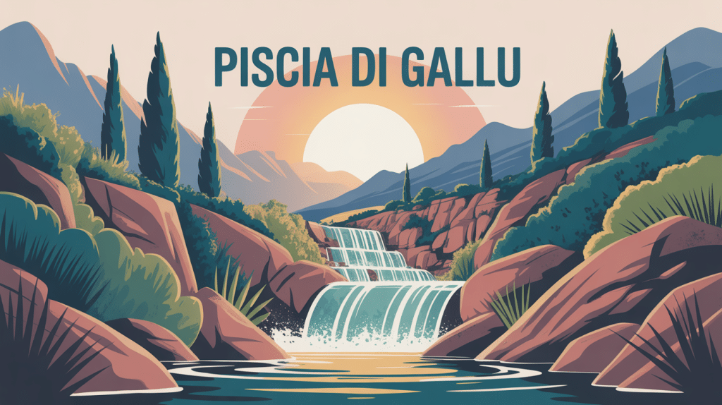 Illustration cascade Piscia di Gallu paysage corse