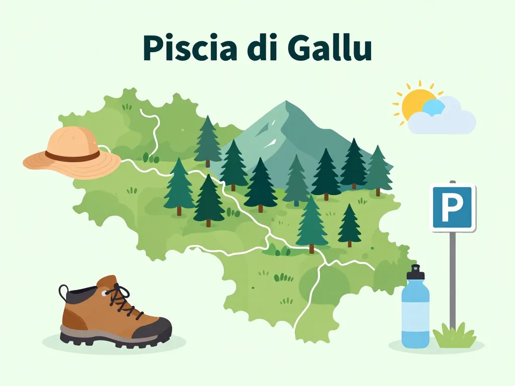 Carte Piscia di Gallu équipement randonnée