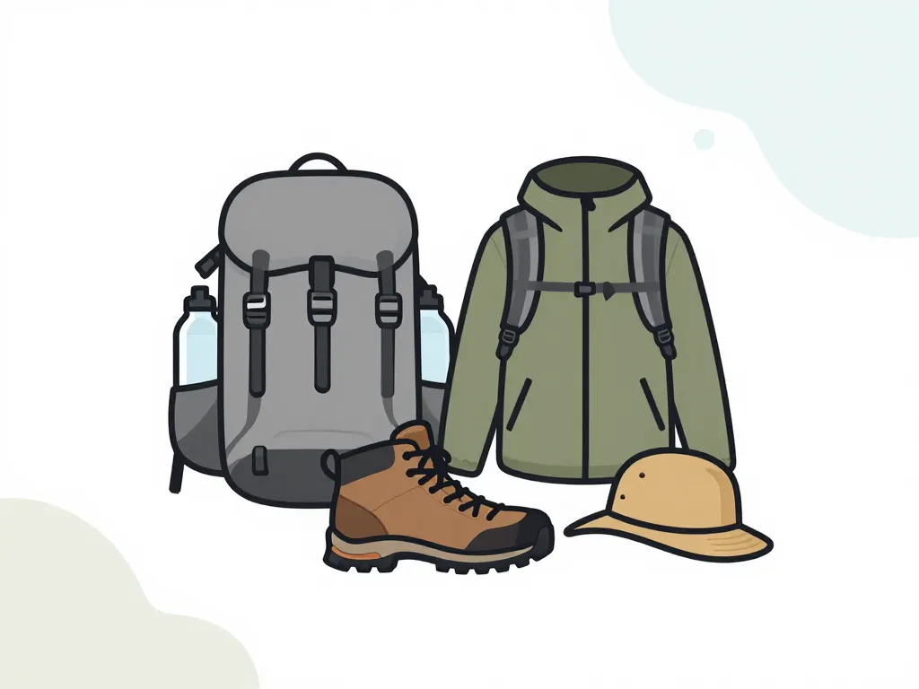 diagramme équipement randonnée pozzi corse chaussures sac météo