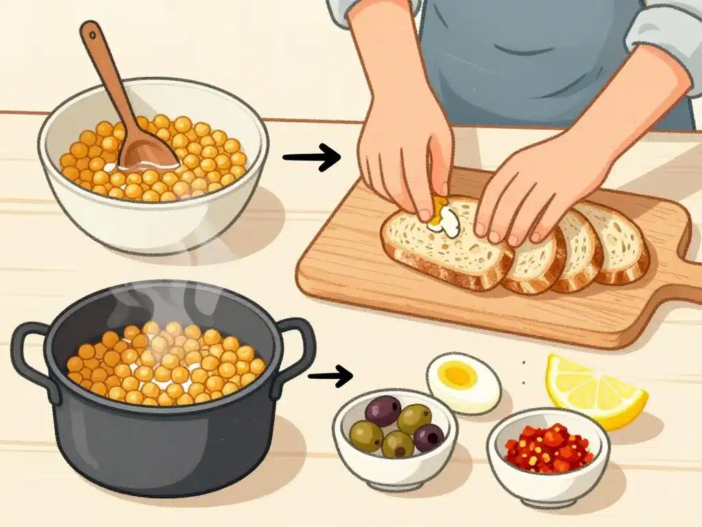 étapes lablabi maison cuisson ingrédients