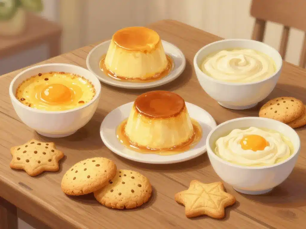recette avec jaune d'oeuf desserts crème biscuits flan