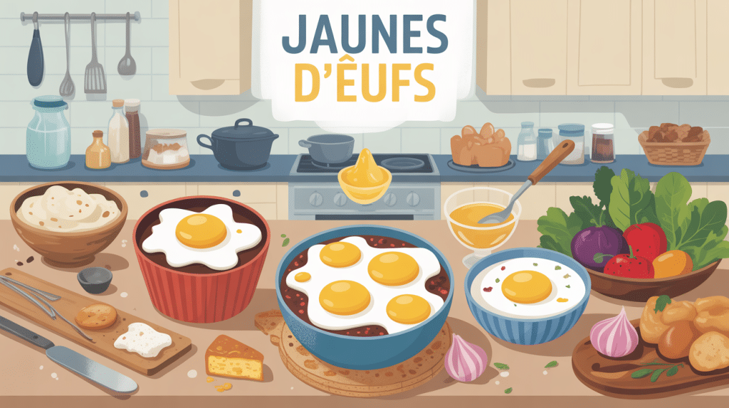 recette avec jaune d'oeuf illustration cuisine familiale