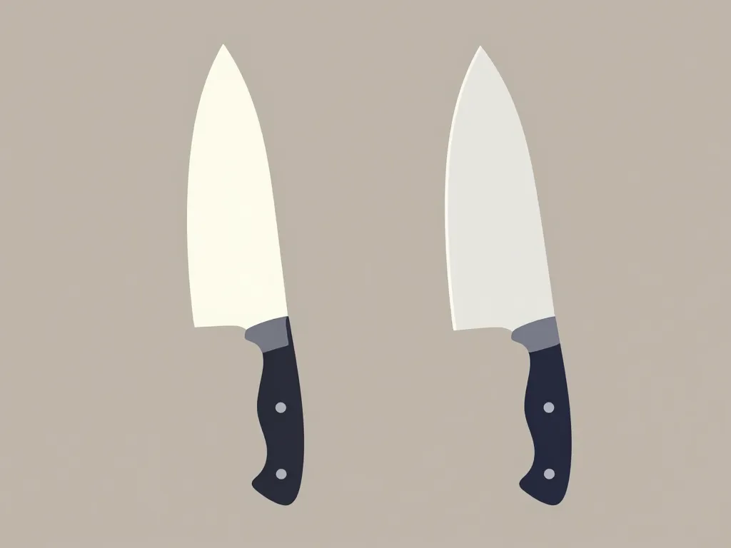 santoku couteau vs chef anatomie lame