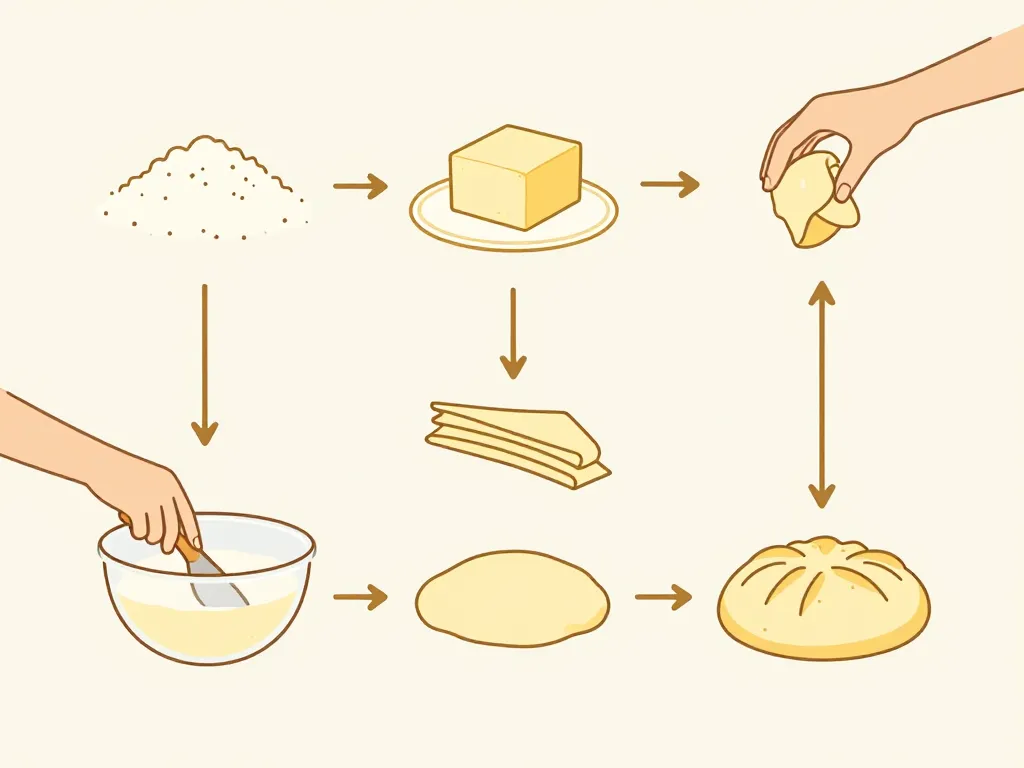 diagramme étapes fabrication artisanale viennoiserie