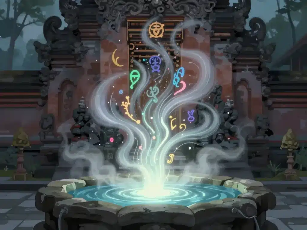 image symbolique source sacrée temple tirta empul