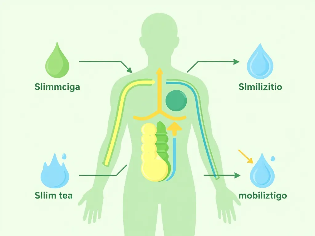 diagramme action thé minceur sur métabolisme
