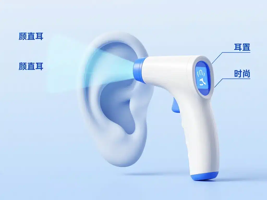 schéma fiabilité thermomètre auriculaire mesure tympan