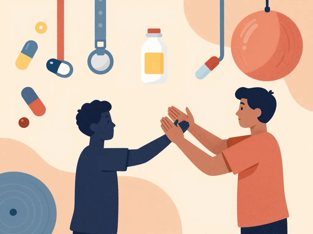 Illustration uncodiscarthrose soins et exercices