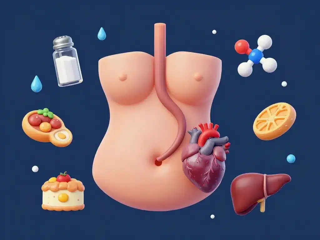 causes ventre gonfle prise de poids rapide aliments hormones organes