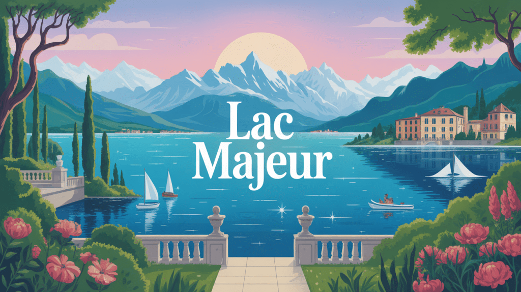 Visiter le lac Majeur illustration lac alpins îles jardins