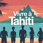 vivre a tahiti illustration rêve lagon