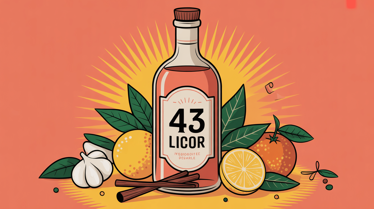 bouteille 43 licor avec agrumes et épices