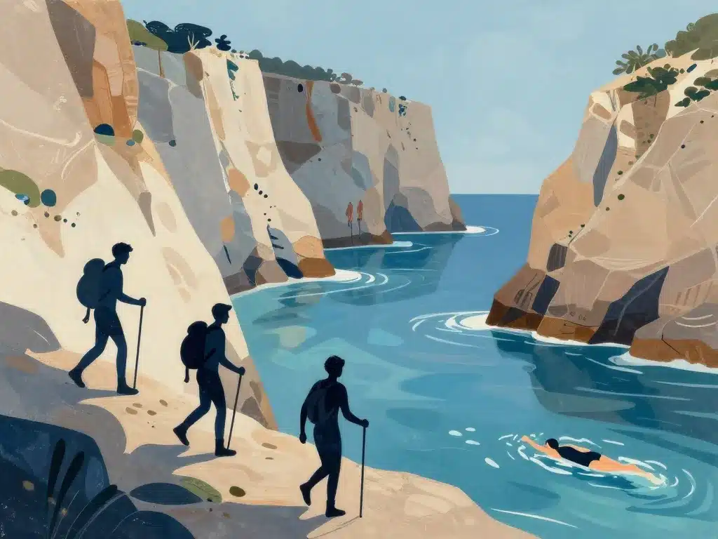 Randonnée et baignade à Capo Pertusato sur les falaises