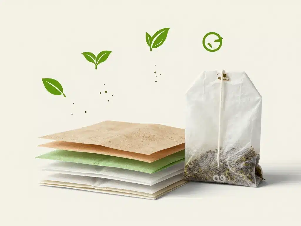 Schema materiaux sachet de the