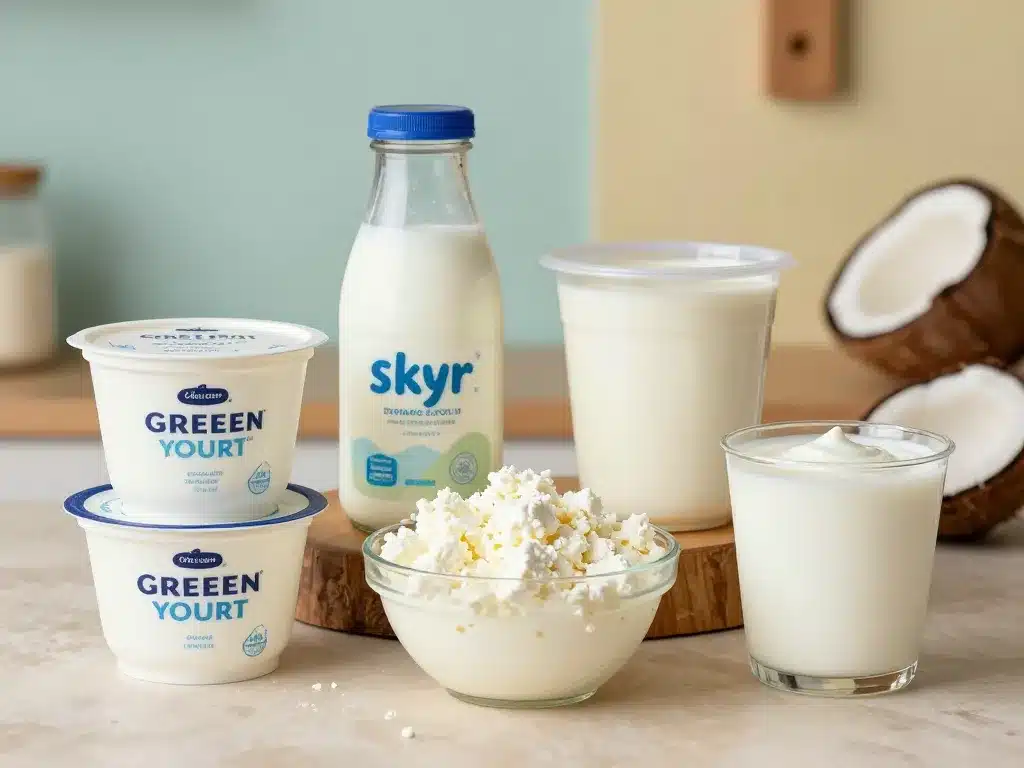 Différentes alternatives pour par quoi remplacer le yaourt grec en cuisine