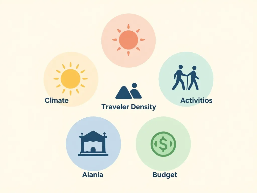diagramme choix periode pour aller en Albanie
