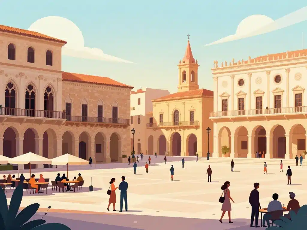 place de la loge mélange d’architecture gothique et renaissance ambiance vivante