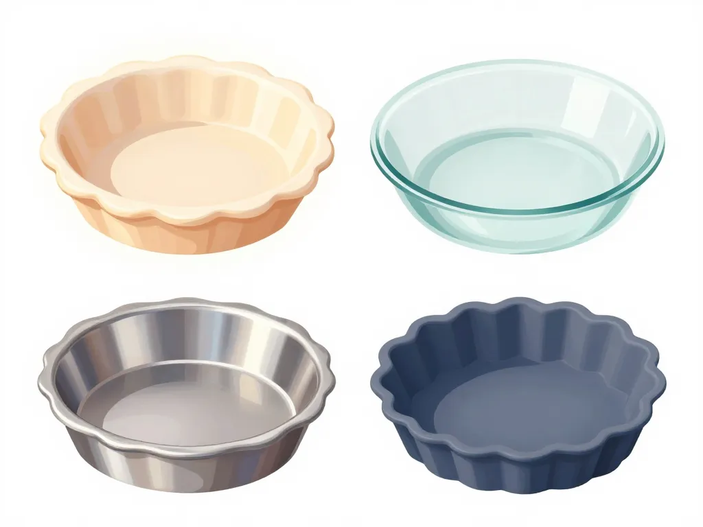 Comparatif visuel des matières de plat à tarte