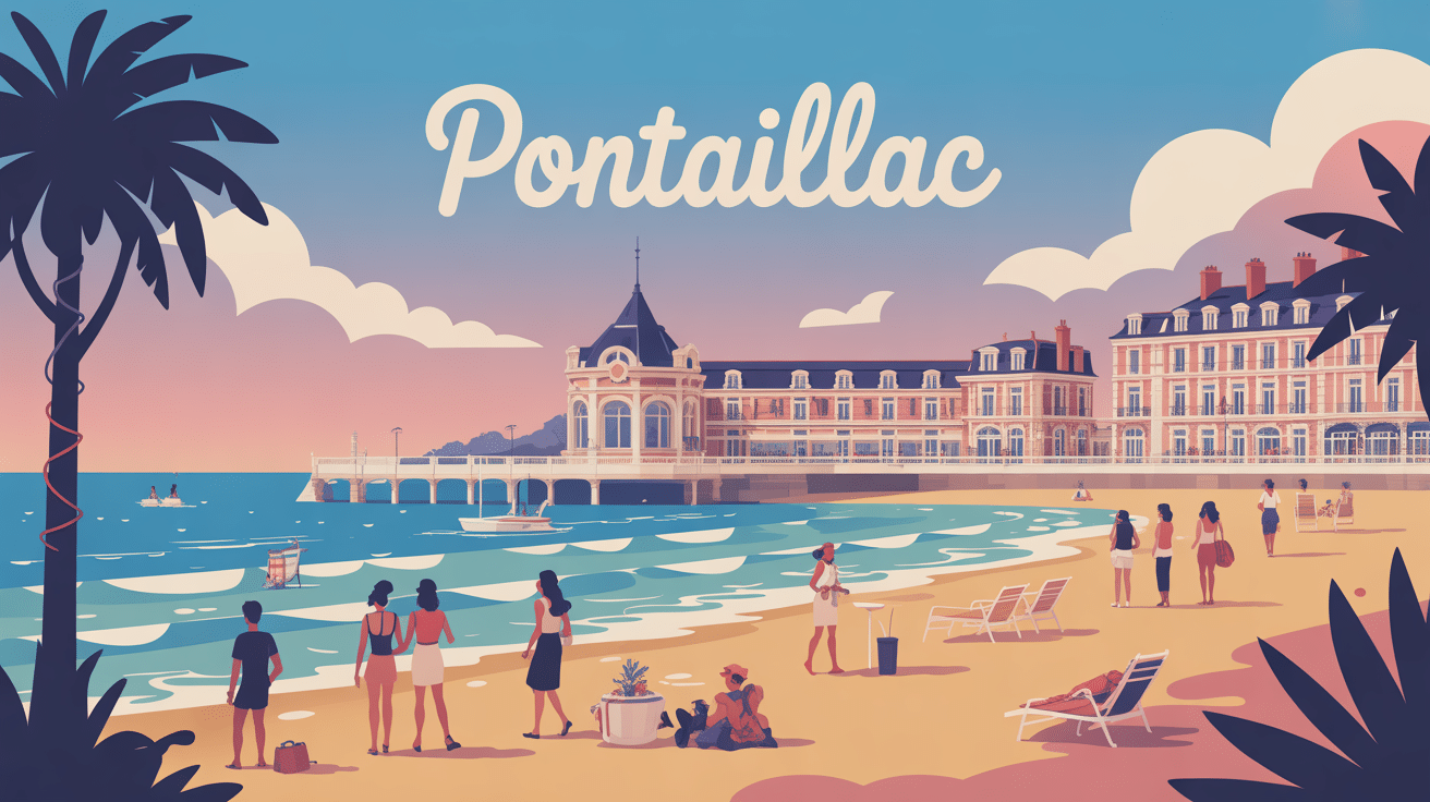 Illustration Pontaillac plage casino villas