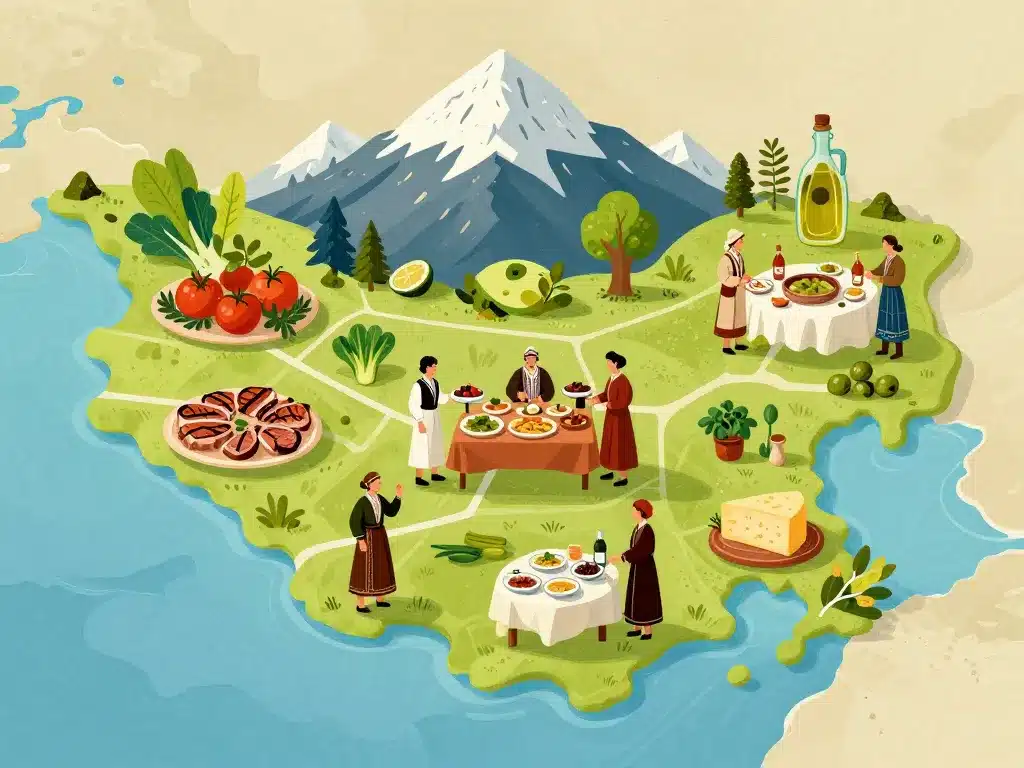 Panorama influences régionales cuisine albanaise que mange t on en Albanie