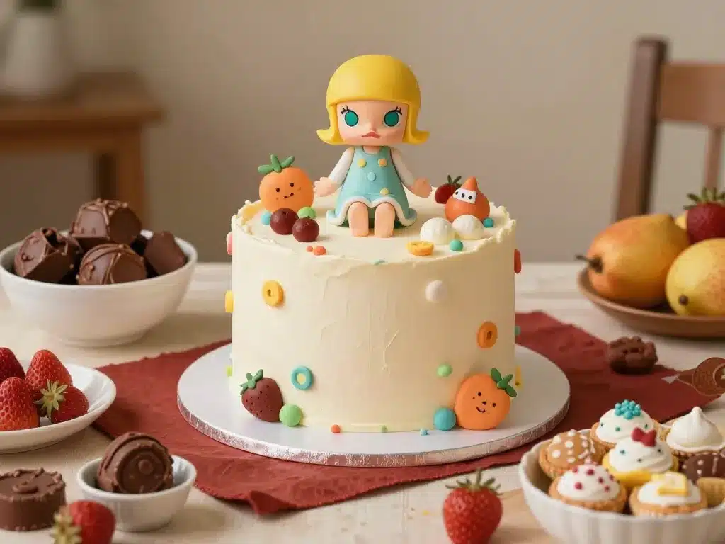 Gâteau décoré recette molly cake cyril lignac