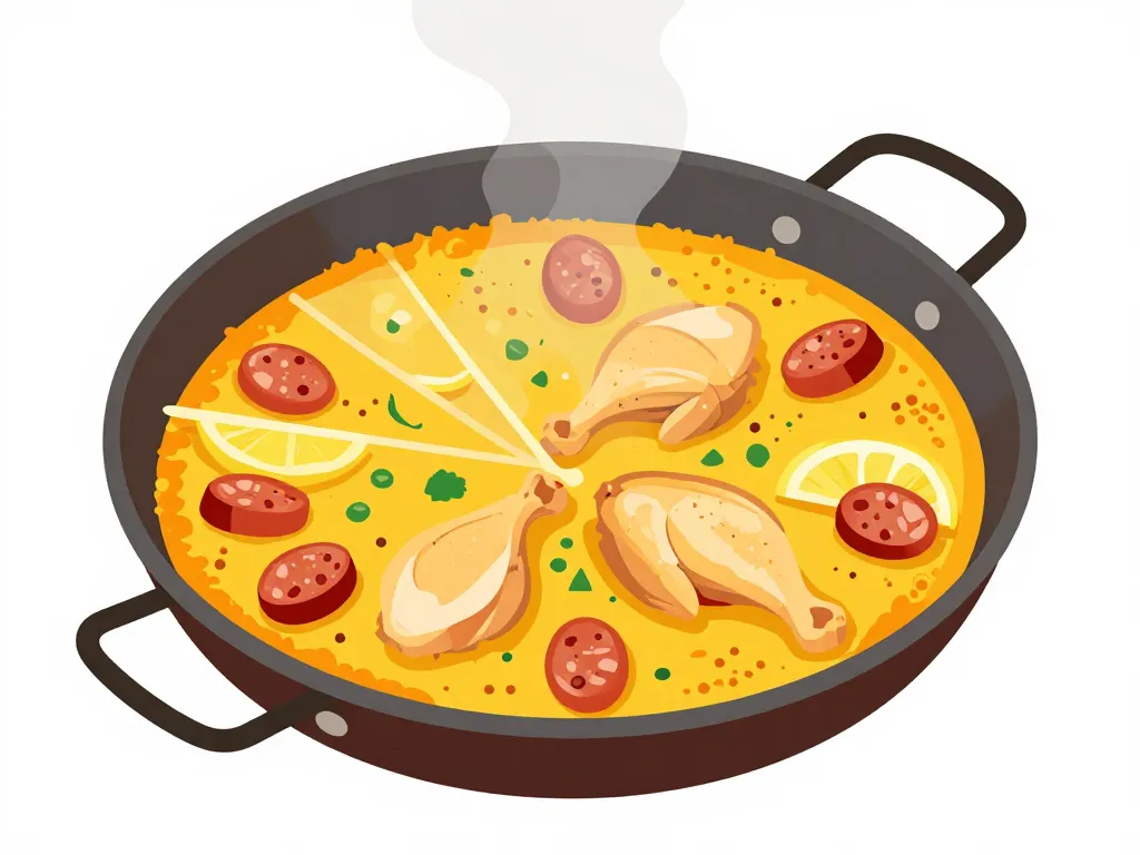 Cuisson parfaite recette paella au poulet et chorizo socarrat