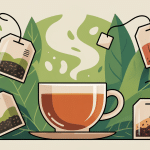 Illustration conceptuelle sachet de the