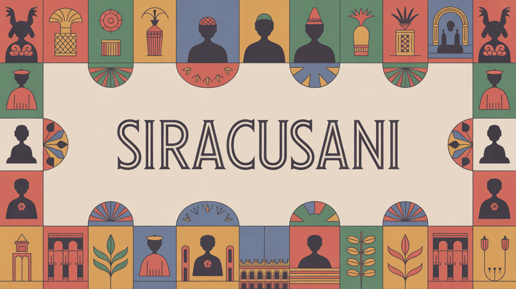 Illustration identitaire siracusani Sicile