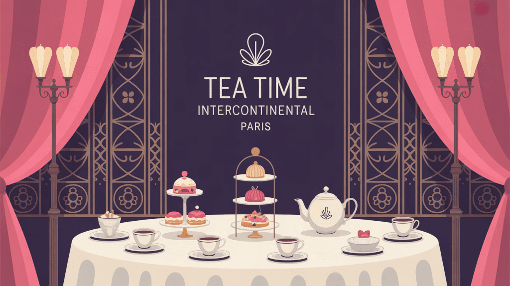 tea time InterContinental Paris sous verrière élégante
