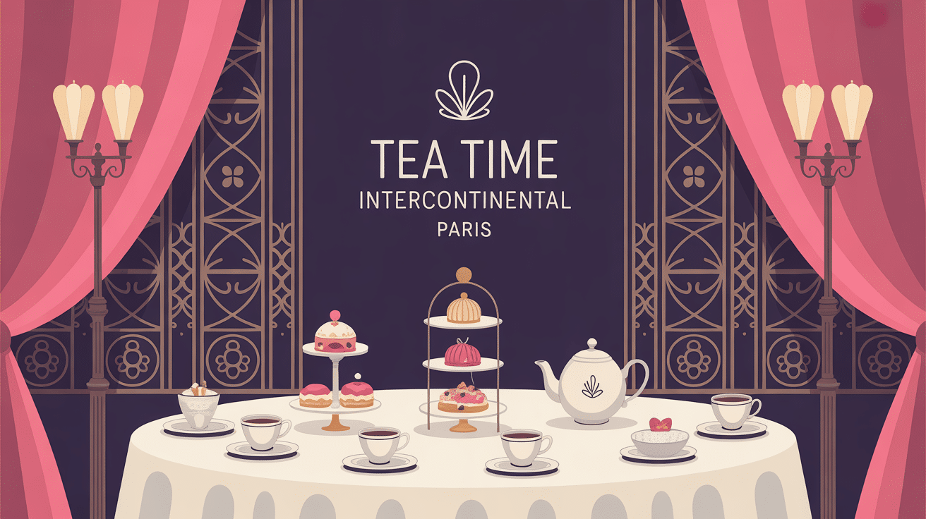 tea time InterContinental Paris sous verrière élégante