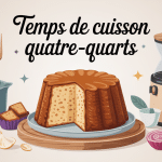 illustration temps de cuisson quatre quart sortie du four
